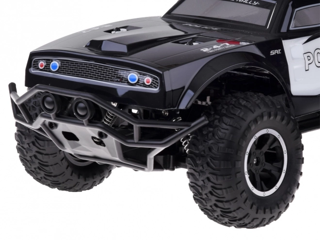 Stor fjernstyret monstertruck POLITI belysning på fjernbetjening RC0626