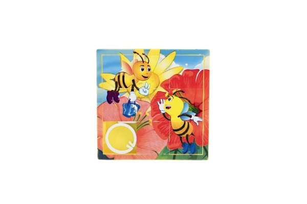Flyttepuslespil dyr plastik 10cm ass. mix typer i pose