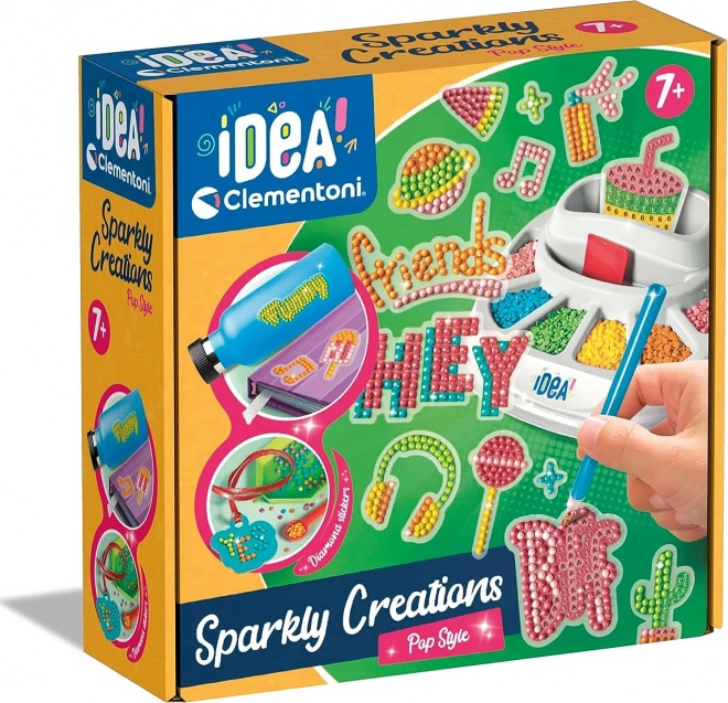 Clementoni IDEA Sparkly Creations diamantmaling – Popart
