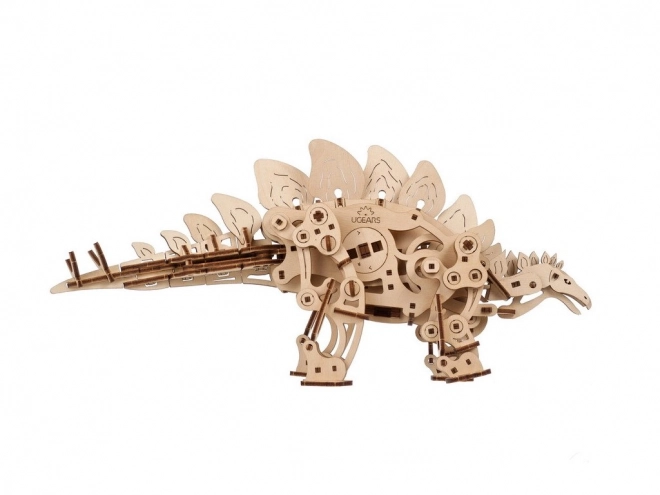 Træmekanisk puslespil stegosaurus
