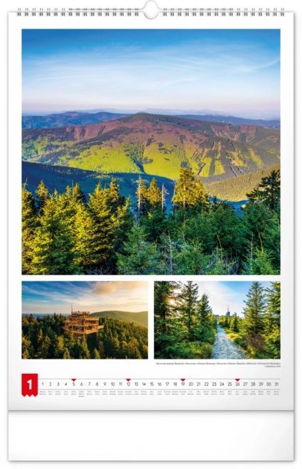 Vægkalender Mit land 2025, 33 × 46 cm