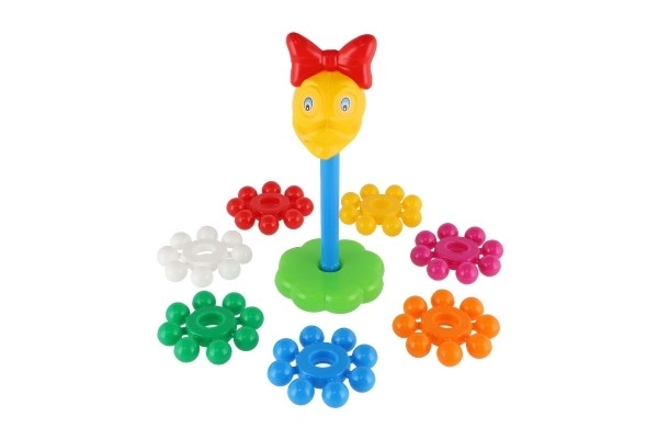 Sammensæt pyramide med plastcirkler 26 cm i net 12m+