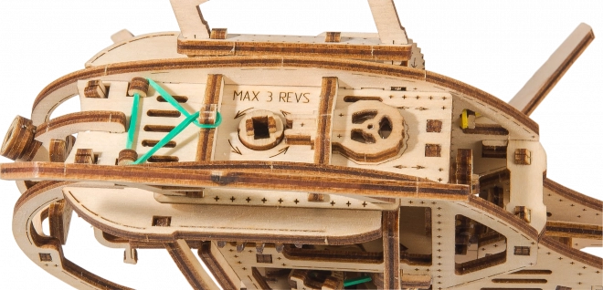 Træ 3D puslespil helikopter