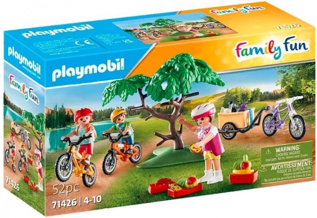 Familiesjov med mountainbikes fra Playmobil
