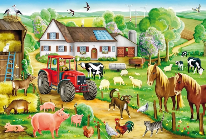 SCHMIDT Puzzle På gården 100 brikker