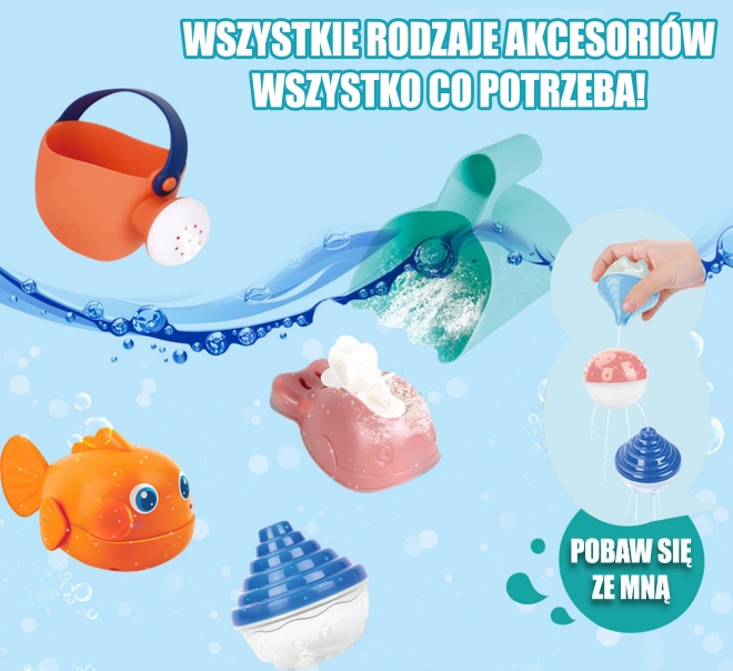 Børns vandbord 2i1 med sandkasse og vandfald WOOPIE