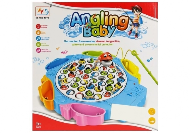 Fang fisk spille 4 fiskestænger Blå