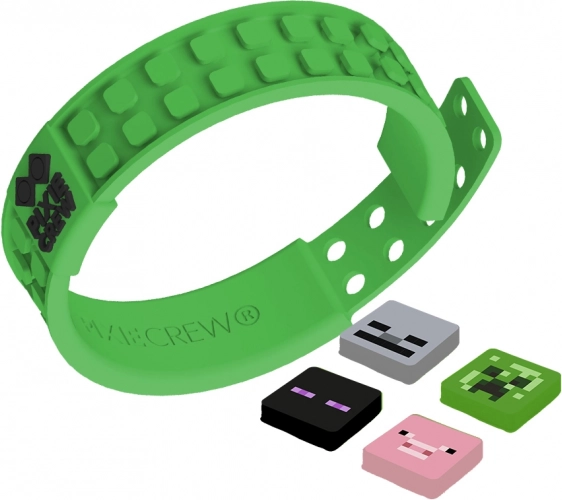 Justerbart grønt armbånd Pixie Crew & Minecraft