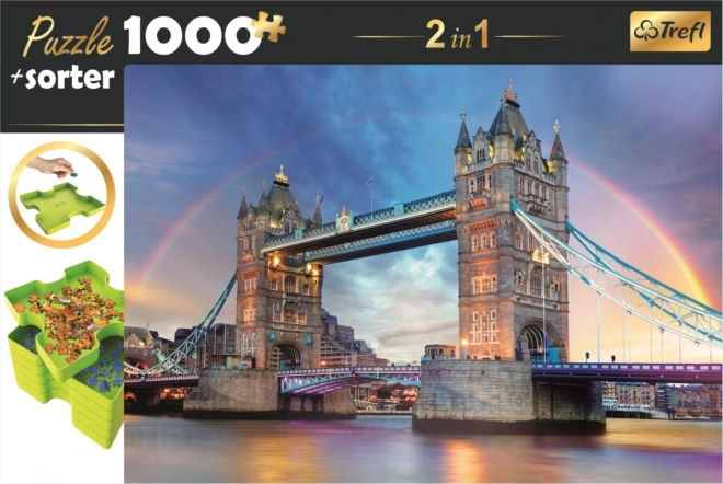 Trefl puslespil Tower Bridge London 1000 brikker med sorteringsbakke