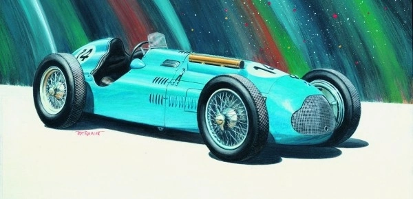 Model Lago Talbot Grand Prix 1949 16,5x6,8cm i æske 25x14,5x4,5cm