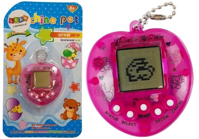 Elektronisk spil Tamagotchi Pink med kort kæde