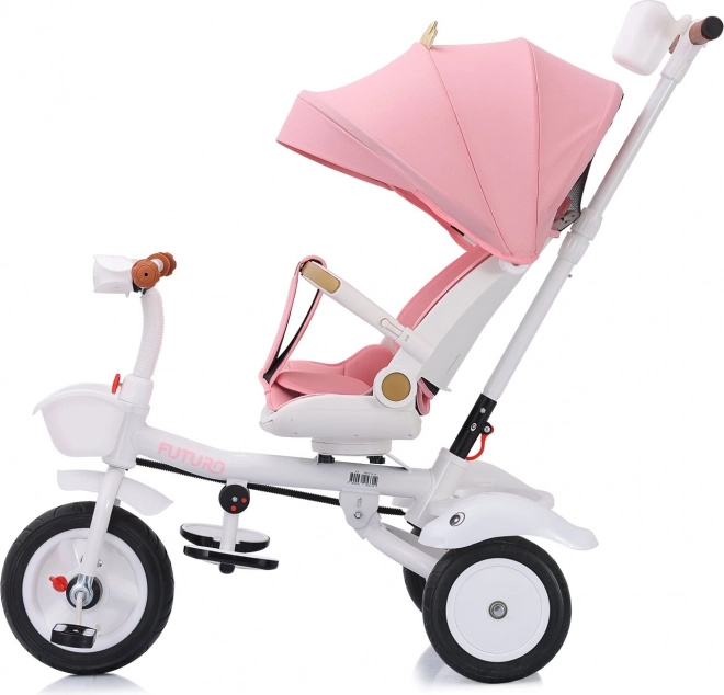 CHIPOLINO Trehjulet med tag Futuro 2i1 Prinsesse