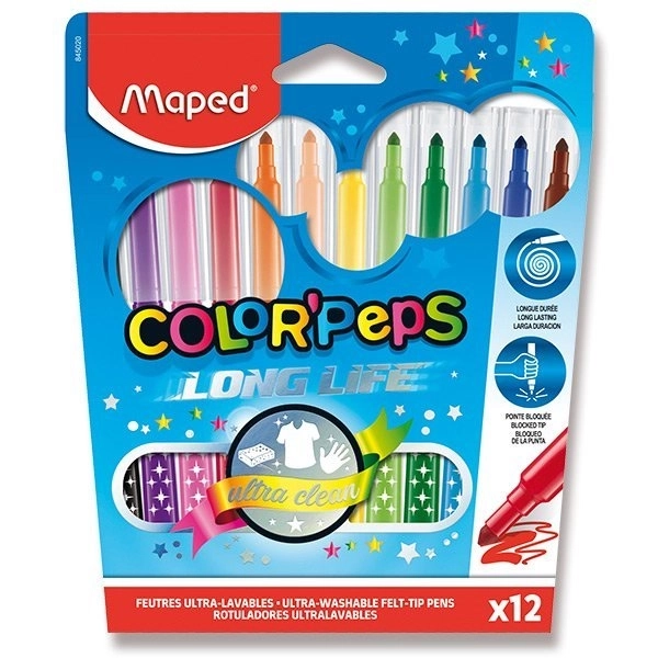 MAPED Fixy Color'Peps Long Life 12 stk