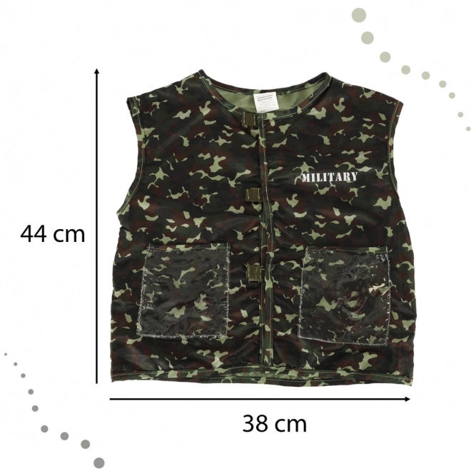 Karnevalkostume hjelm soldat 3-8 år