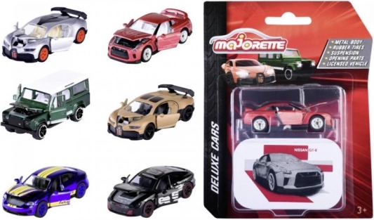 Majorette Deluxe metalbil 1:64 – mix af licenserede modeller