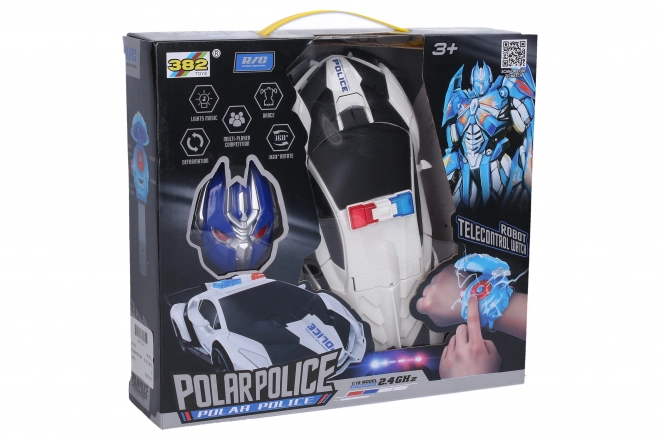 Autorobot RC styret af ur 24 cm