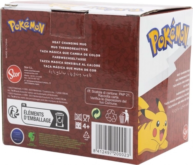 Keramisk farveskiftende krus Pokémon 325ml