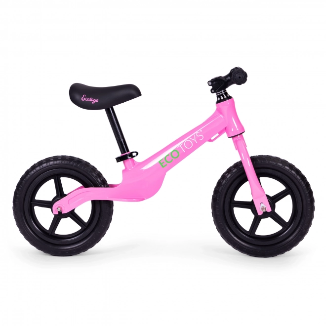 Børns balancecykel, skubbecykel, EVA-hjul ECOTOYS – lyserød