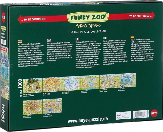 HEYE Puzzle Skør ZOO: Oceanudstillingen 1000 brikker