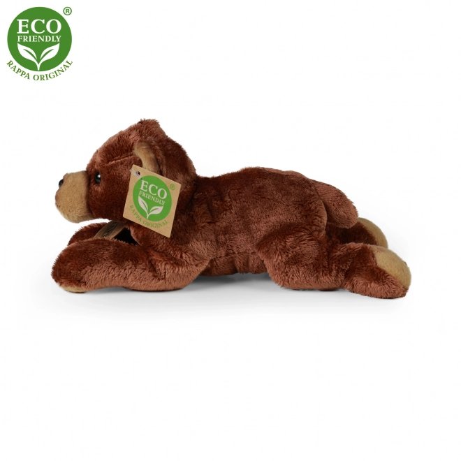 Plys bamse RAPPA liggende 18 cm