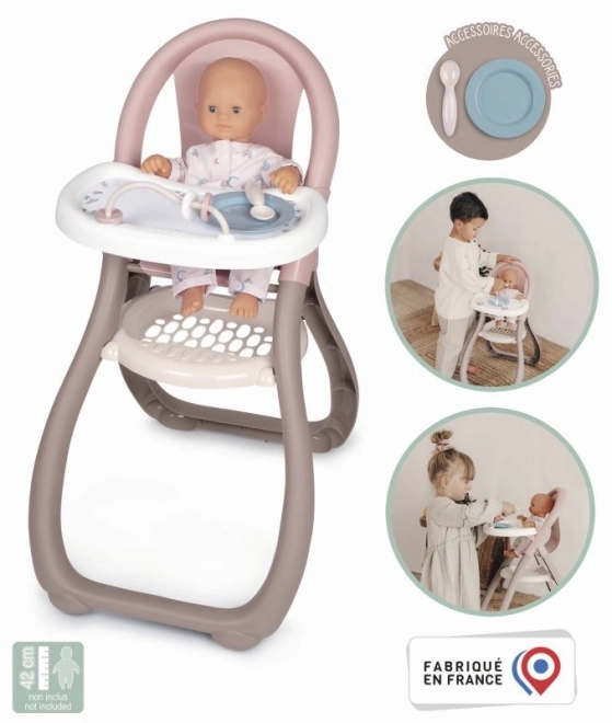 Beige spisestol til dukker BN