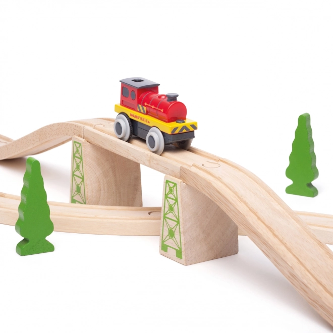 Bigjigs Rail Elektrisk lokomotiv Rød styrke