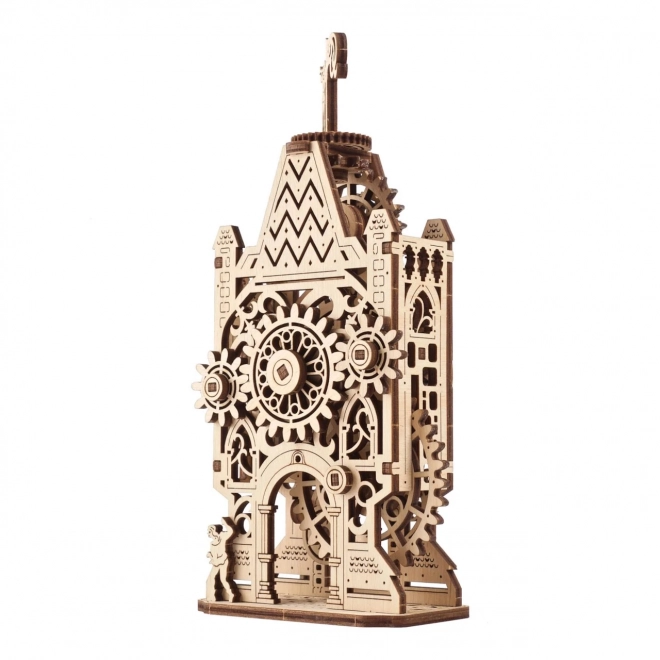 Ugears 3D træ mekanisk puslespil Ur-tårn