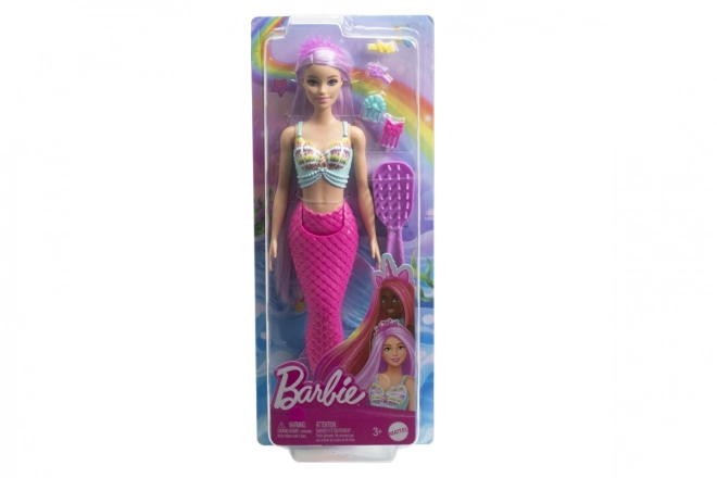 Barbie havfrue med langt hår