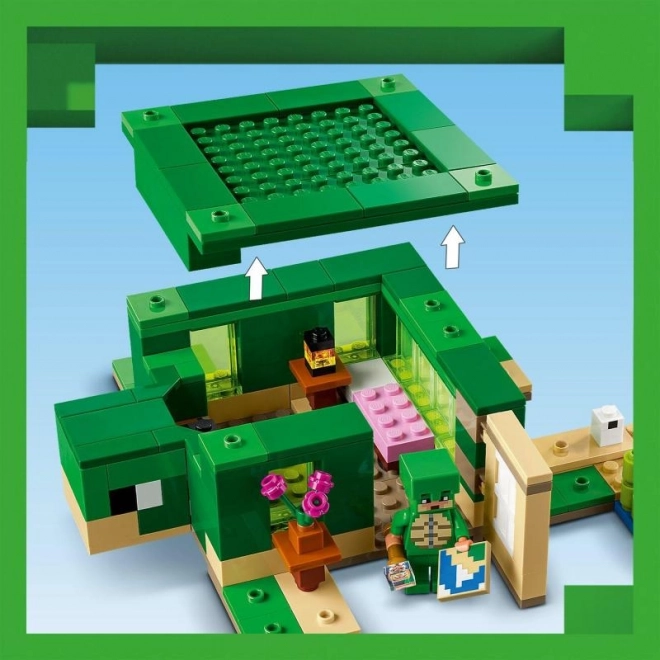 Minecraft Skildpaddedomicil på stranden