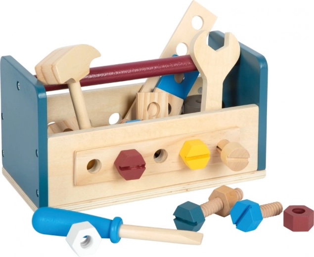 Træværkstedsbænk og værktøjskasse 2-i-1 SMALL FOOT Workshop