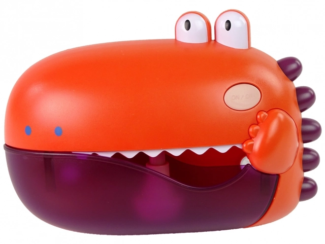 Legetøj til badekar: Dino – rød boblegenerator med batteri