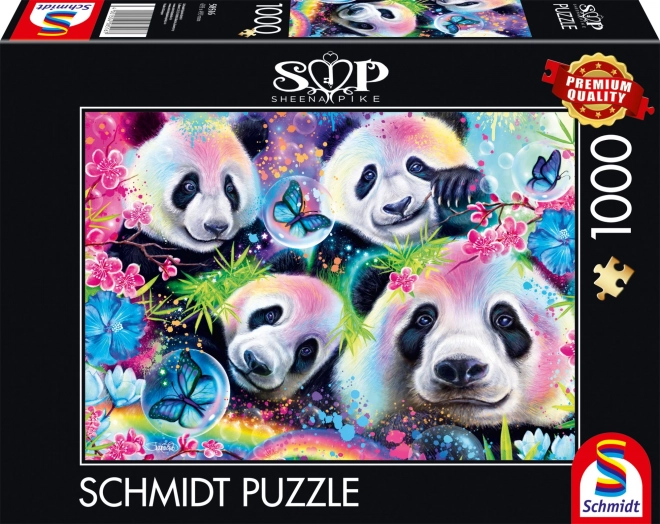 Puslespil Schmidt Neon: Panda 1000 brikker