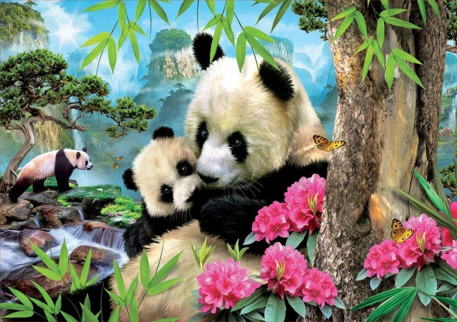 Educa puslespil panda med unge 1000 brikker