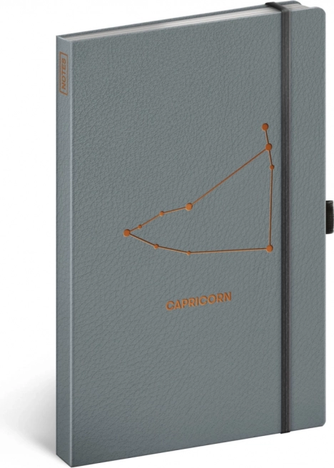 Notes NOTIQUE Stjernetegn Stenbukken, linjeret 13 × 21 cm