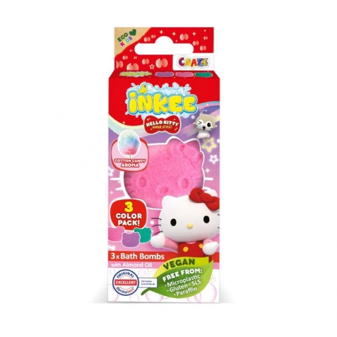 INKEE - Mini pakke brusende bombe - Hello Kitty
