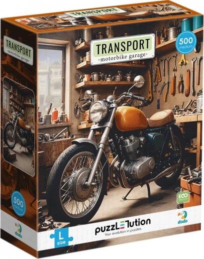 Puslespil Dodo Transport: Motorcykelværksted 500 brikker