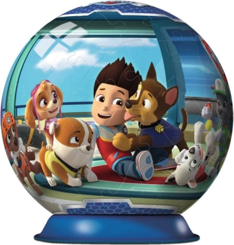 Ravensburger 3D-puslesfære Paw Patrol 72 brikker
