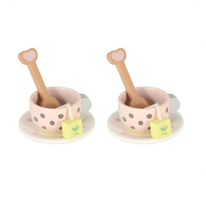 Træ te- og kaffesæt Lulilo