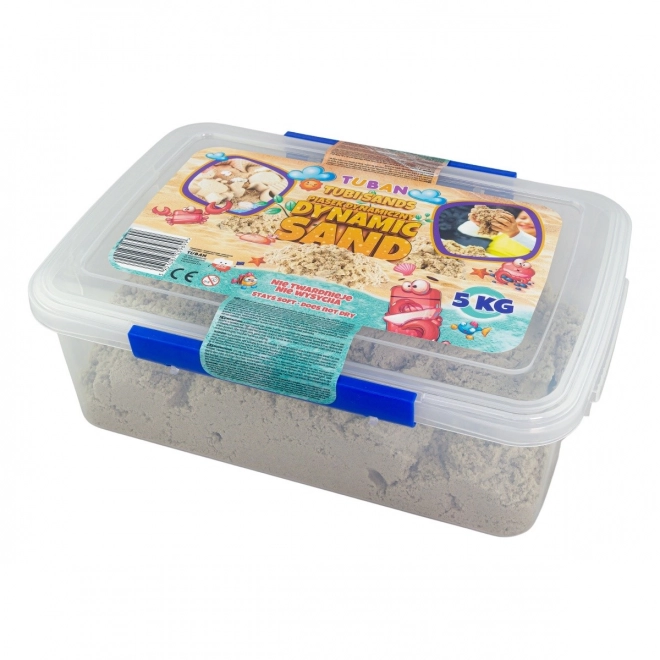 Dynamisk sand 5 kg i praktisk kasse