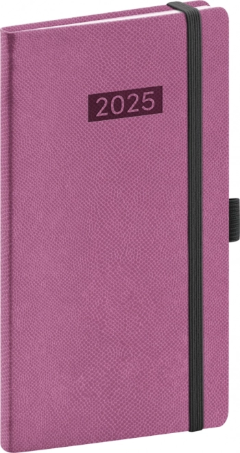 NOTIQUE Lomme-dagbog Diario 2025, lyserød, 9 x 15,5 cm