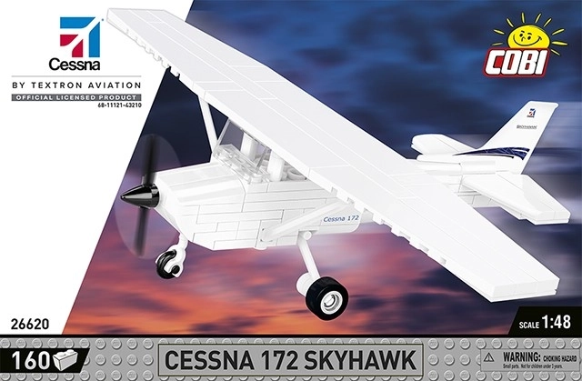 Cobi byggesæt Cessna 172 Skyhawk 160 klodser hvid