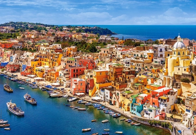 Puslespil 1500 brikker Marina Corricella, Italien