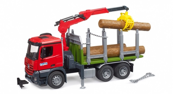 Bruder tømmertransport med hydraulisk kran