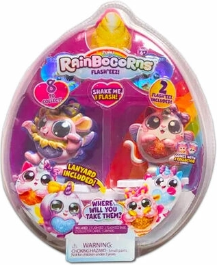 Lysende figurer RainboCorns Flash med snor