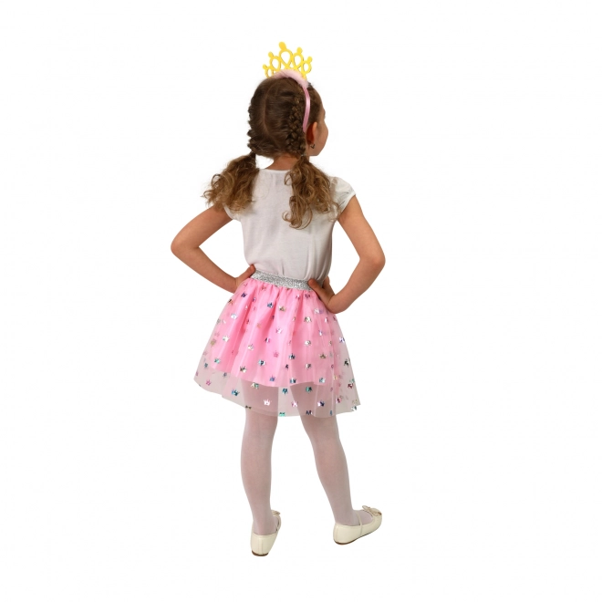 Børnekostume tutu nederdel prinsesse med hårbøjle