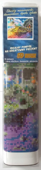 NORIMPEX Diamantmaling Strandhus 30x40cm