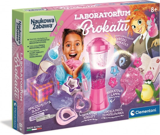 Kreativt glimmerlaboratorium CLEMENTONI for børn fra 8 år