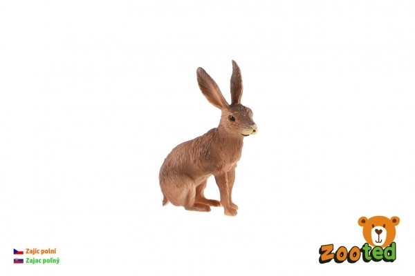 Hare felt zoologisk plast 6 cm i pose