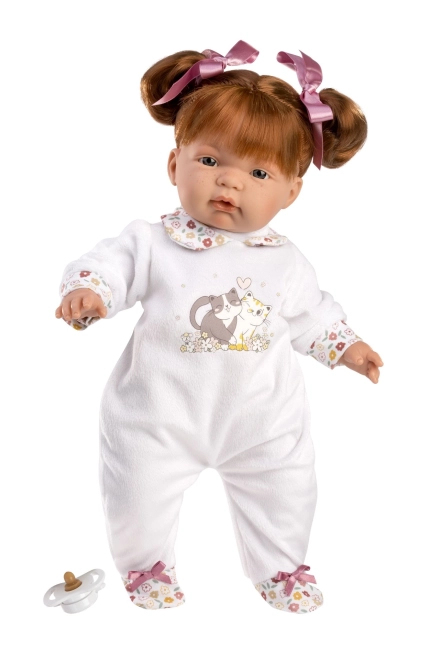 Llorens 13854 JOELLE - realistisk dukke med blødt stoflegeme - 38 cm