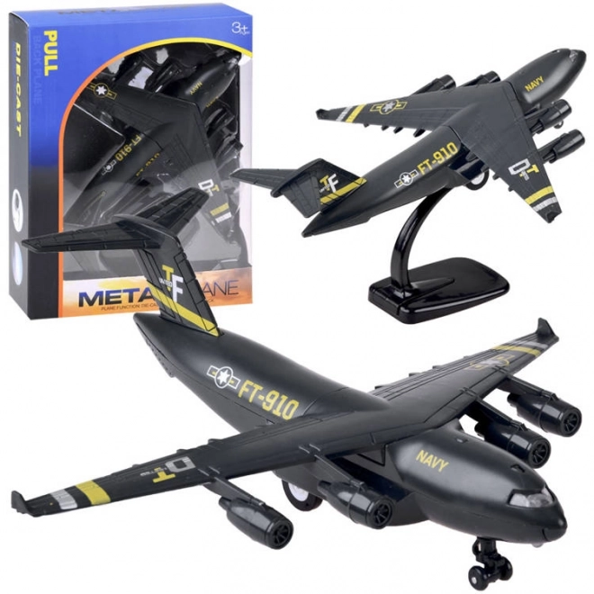 Militært transportfly med effekter